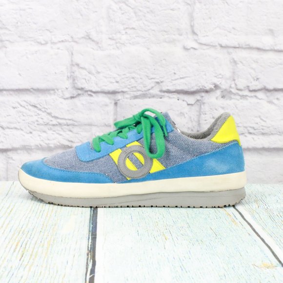 Aro Shoes - *Aro Multicolor Denim Breathable Walking Sneakers Shoes Size 38
